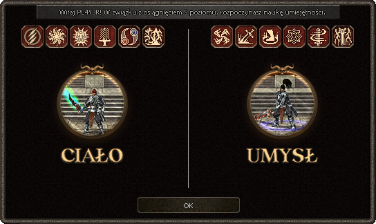 Okno: Umiejętności Aktywne